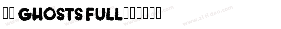 13 Ghosts Full字体转换